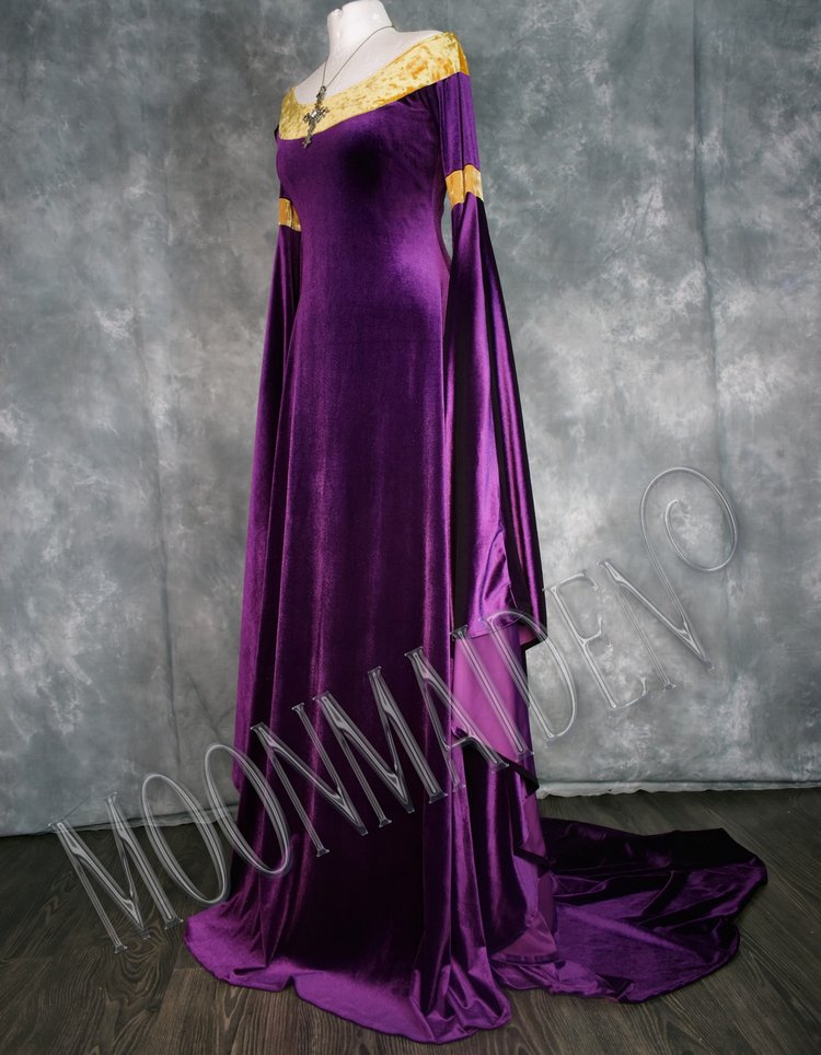 Golden Radiance Velvet Gown main image 0