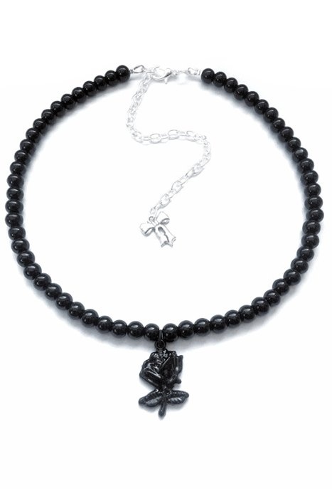 The Black Rose  Choker or necklace