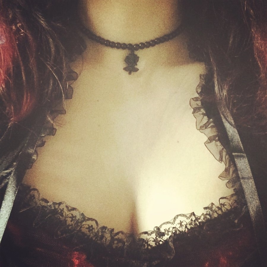 The Black Rose  Choker or necklace