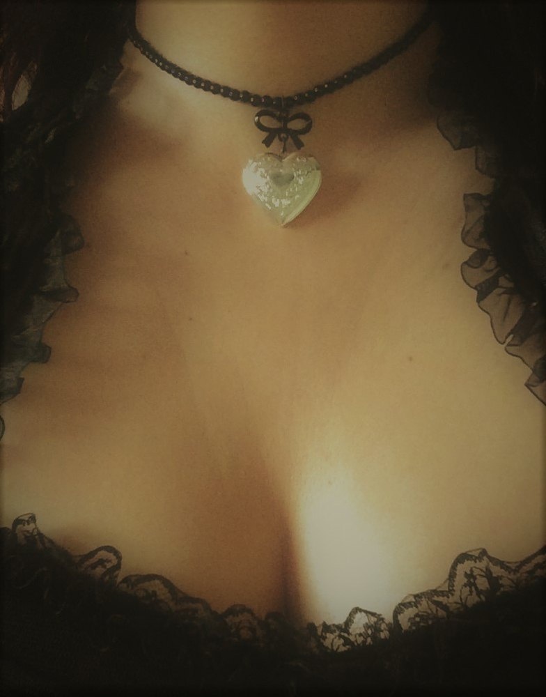 The Secret In My Heart  Romantic gothic necklace