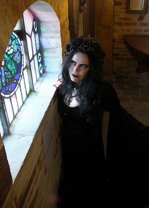 My Beautiful Gothic Pentagram and Moon Fairy Necklace