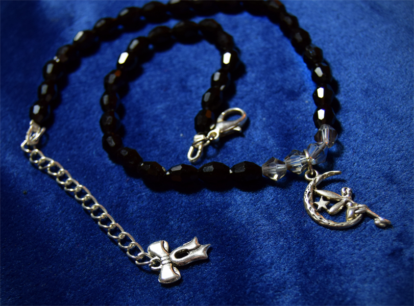 My Beautiful Gothic Moon Fairy Adjustable Necklace