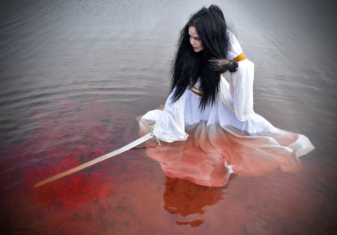 The Wight Enchantress Gown - velvet medieval renaissance dress by Moonmaiden Gothic Clothing