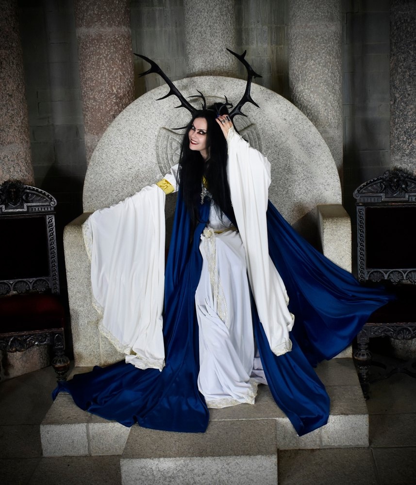 Galadriel Cloak - Steamed Velvet medieval cosplay cloak by Moonmaiden Gothic Clothing