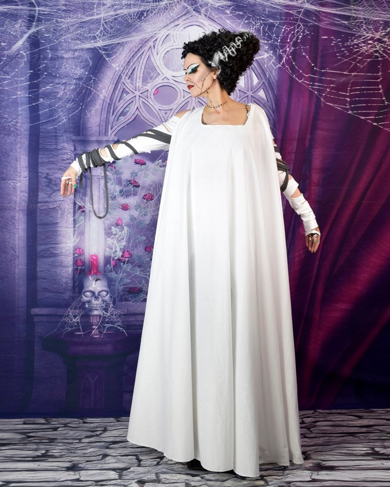 Bride of Frankenstein Outerdress - halloweeen cosplay costume by Moonmaiden Gothic Clothing