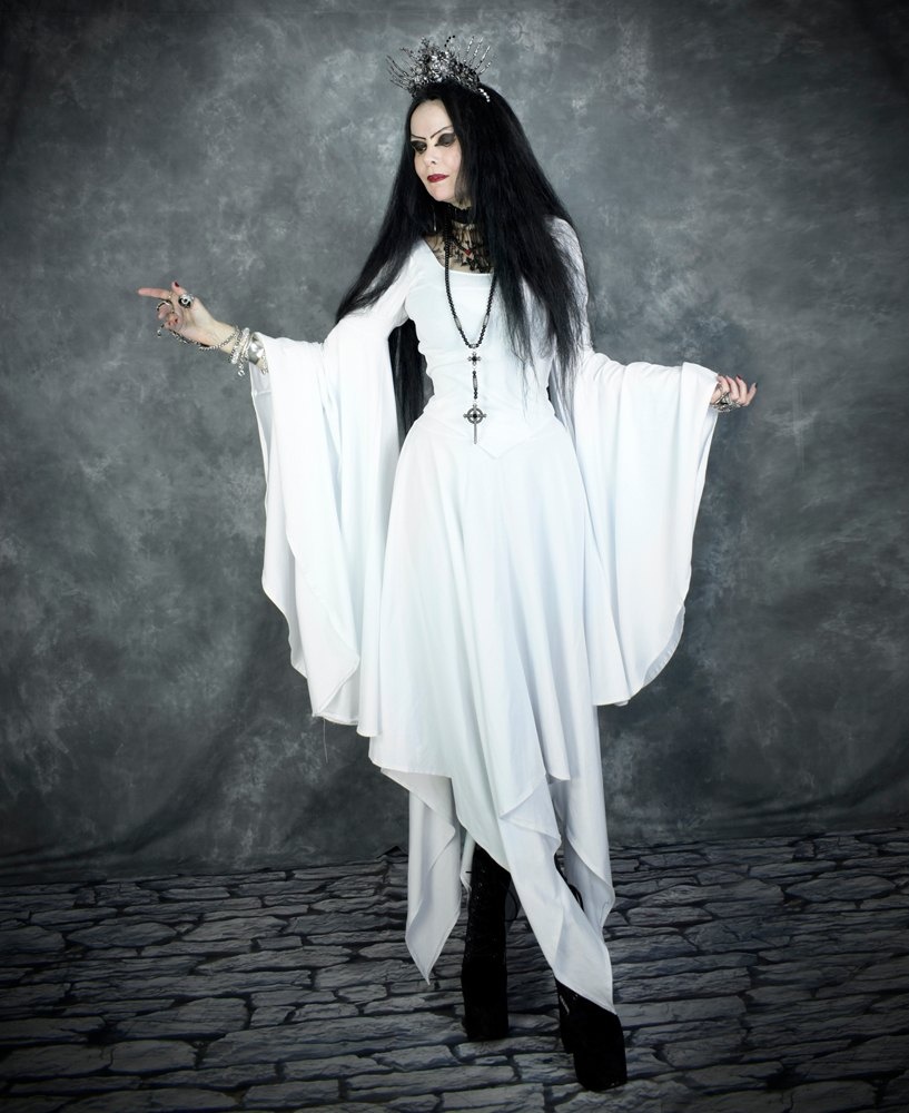 Cotton Elvenwitch Skirt - Cotton Lycra elven witchy skirt by Moonmaiden Gothic Clothing