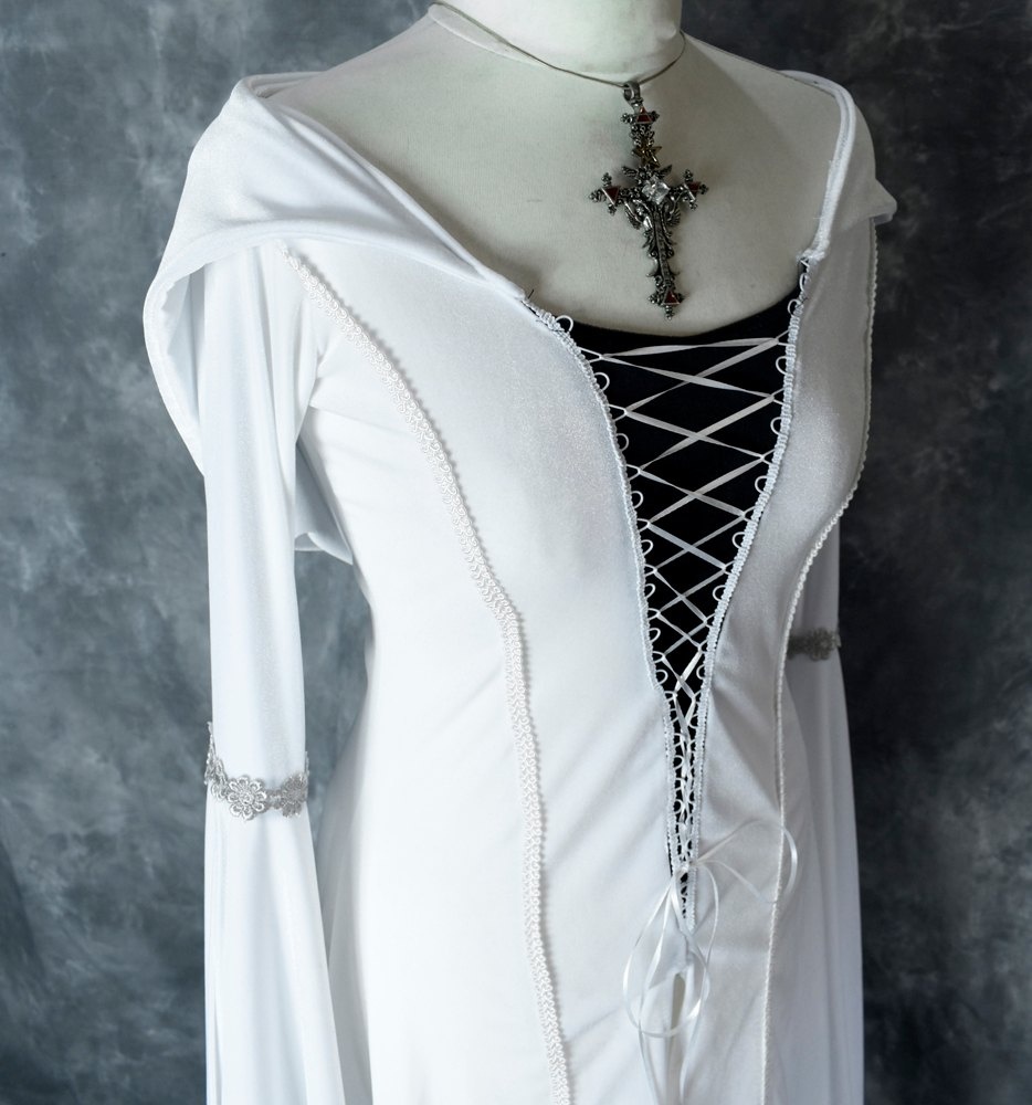 Confessor Gown - Legend of the Seeker Mother Confessor Kahlan Amnell Dress Cosplay Costume by Moonmaiden Gothic Clothing