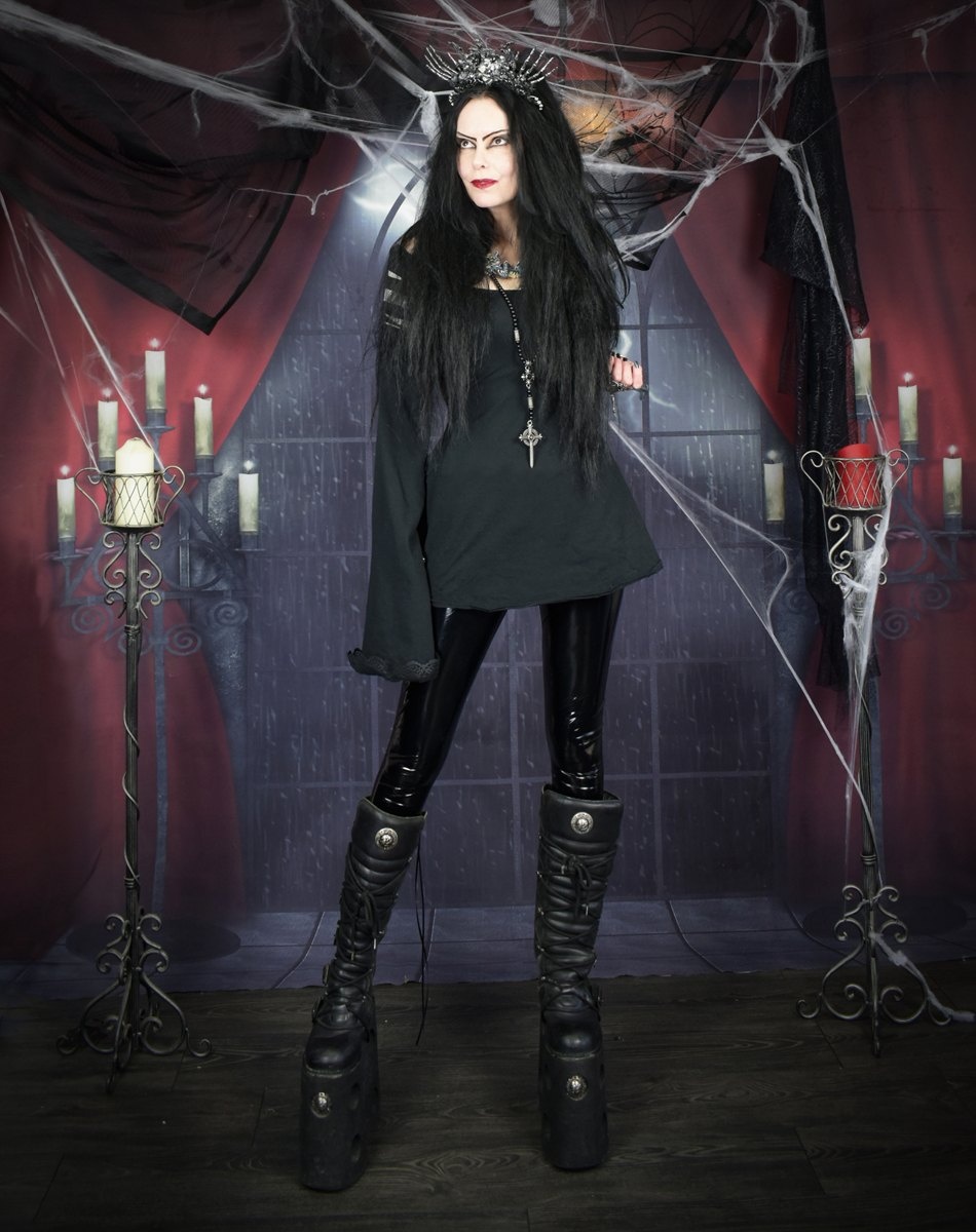 Minerva Madness Minidress - Alice in Wonderland goth witch dress by Moonmaiden Gothic Clothing