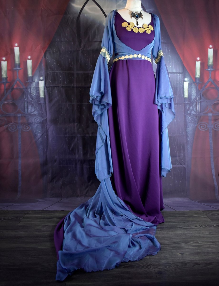 Morgana Pendragon Gown - BBC Merlin Cosplay Costume by Moonmaiden Gothic Clothing