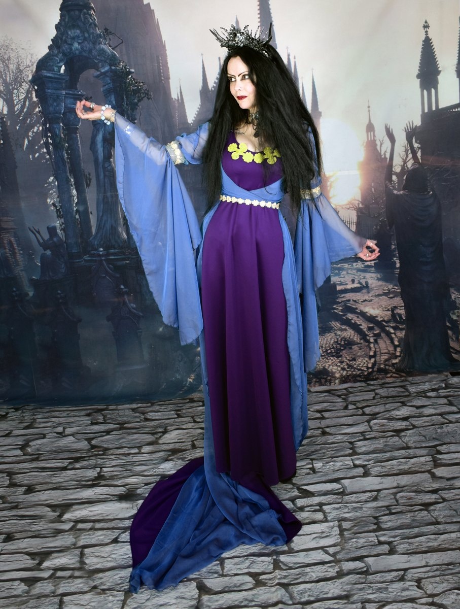 Morgana Pendragon Gown - BBC Merlin Cosplay Costume by Moonmaiden Gothic Clothing