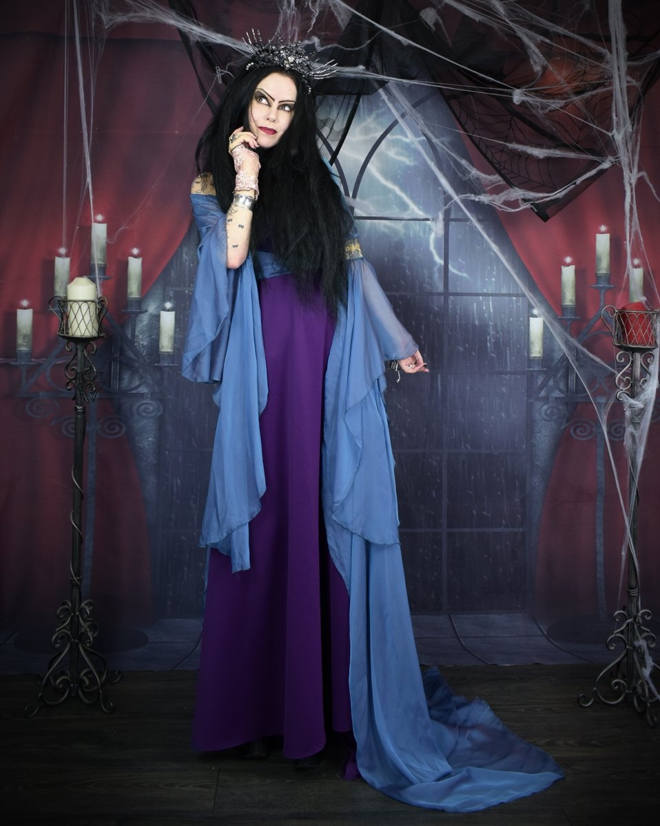 Morgana Pendragon Gown - BBC Merlin Cosplay Costume by Moonmaiden Gothic Clothing