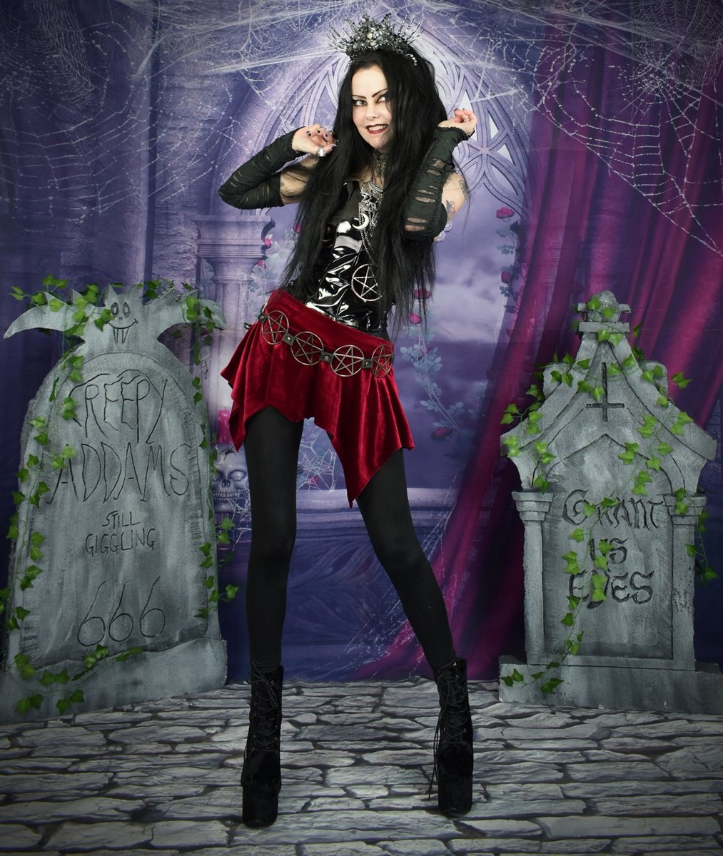 Elvenwitch Miniskirt - ultra cute and witchy mini skirt by Moonmaiden Gothic Clothing