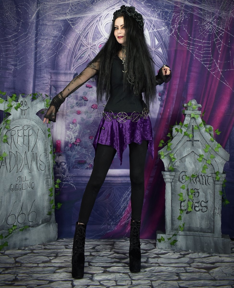Elvenwitch Miniskirt - ultra cute and witchy mini skirt by Moonmaiden Gothic Clothing