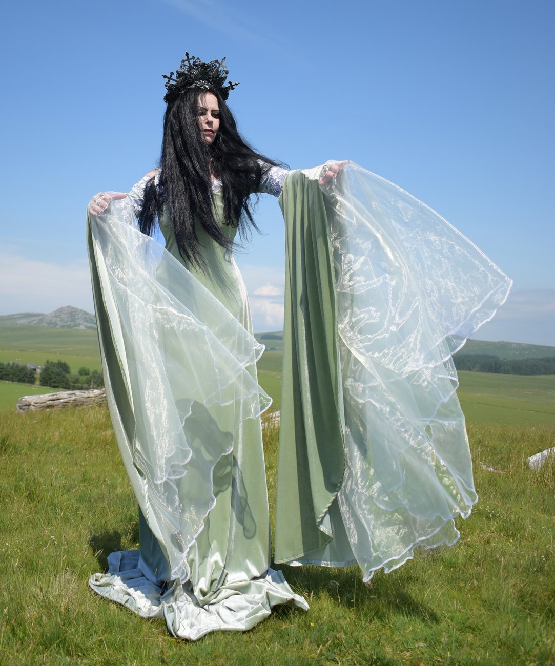 Arwen Undomiel Coronation Gown - Lord of the RIngs cosplay elven costume by Moonmaiden Gothic Clothing