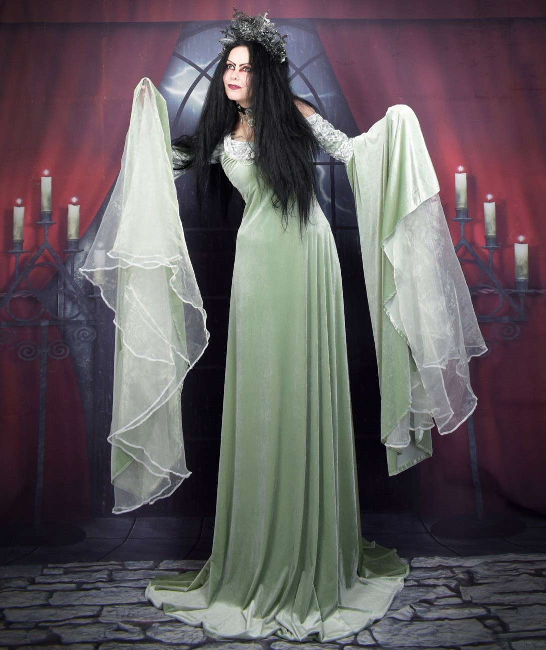 Arwen Undomiel Coronation Gown - Lord of the RIngs cosplay elven costume by Moonmaiden Gothic Clothing