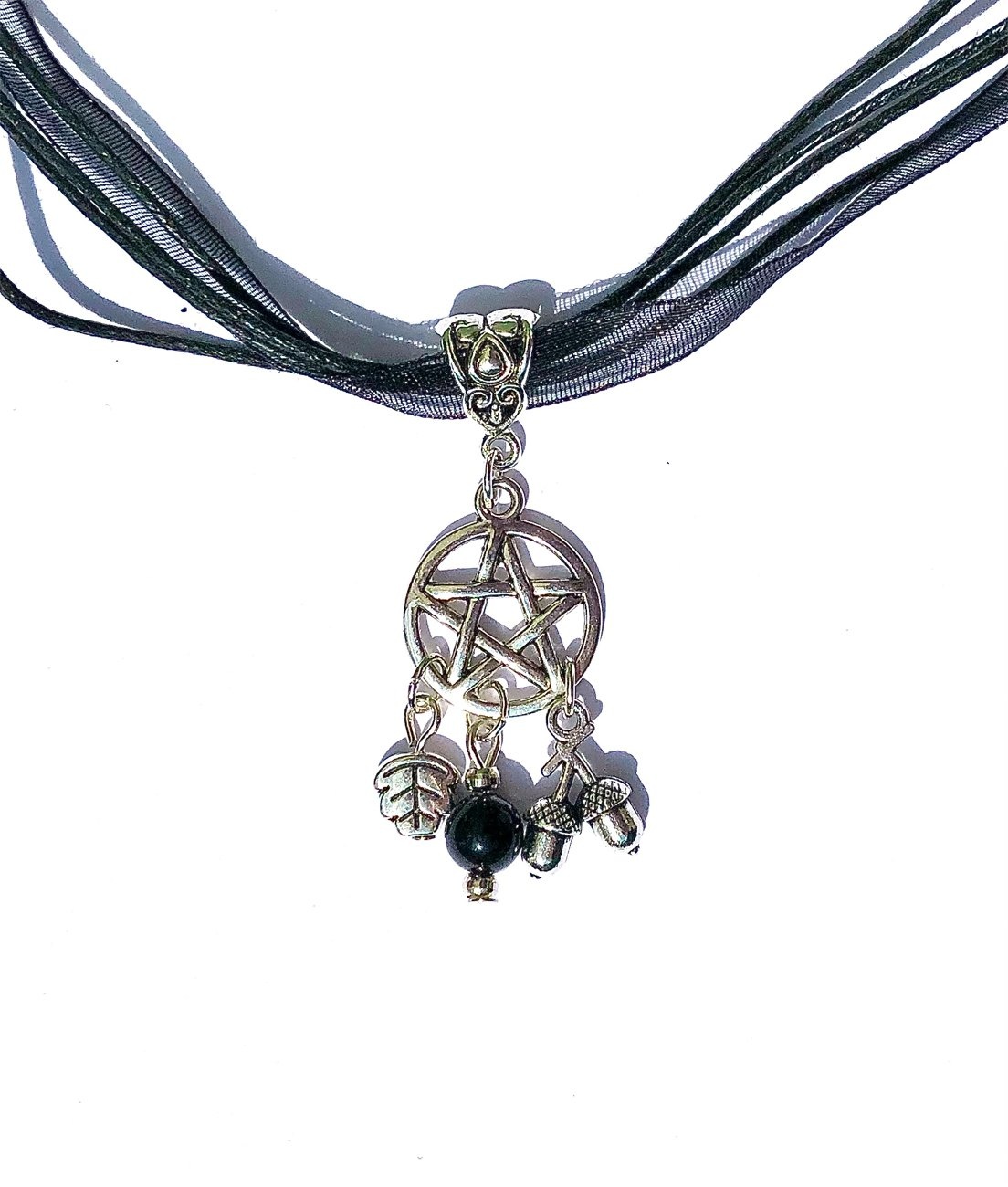 My Beautiful Gothic Nature Wytch Necklace with Hematite