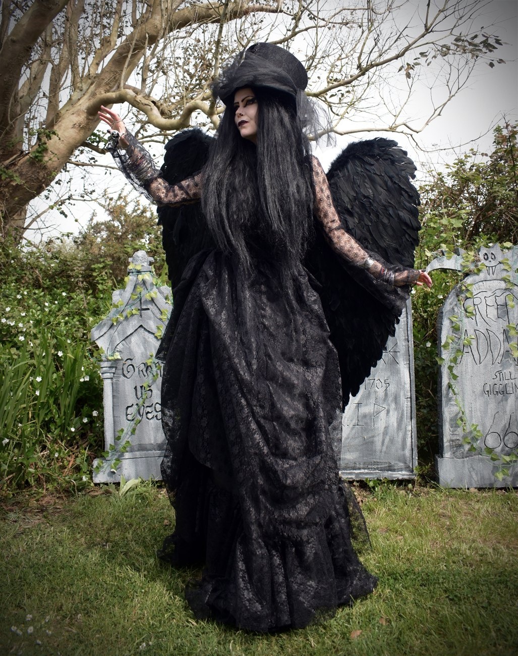 Metallia Bustle Gown - velvet, lace and taffeta steampunk victorian gown by Moonmaiden Gothic Clothing