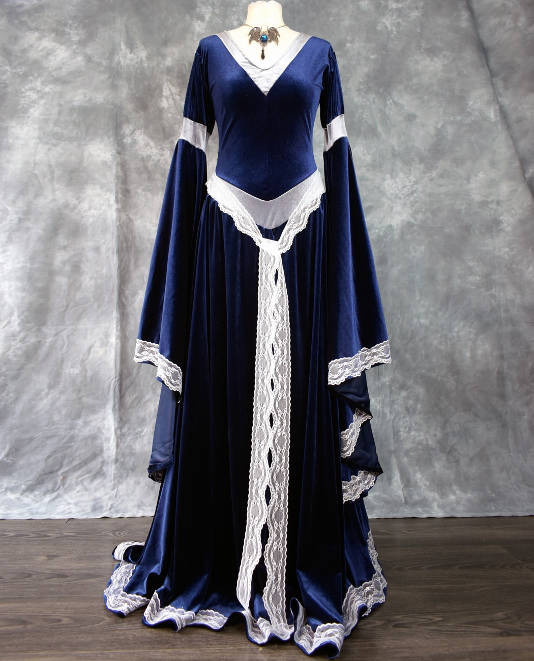 Custom Wight Enchantress Gown - Midnight and Pewter