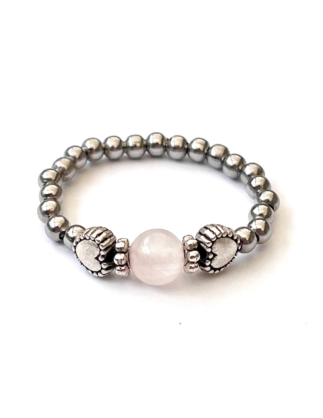 Rose Quartz Ring by My Beautiful Gothic