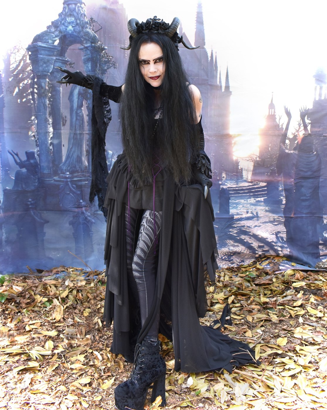 Screamaballerina Ensemble - witchy spooky ballerina goth dress by Moonmaiden Gothic Clothing
