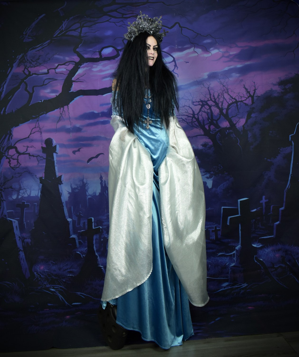 Arwen Requiem Deluxe Gown - Remaster - Elven Lord of the Rings Cosplay Costume by Moonmaiden Gothic Clothing