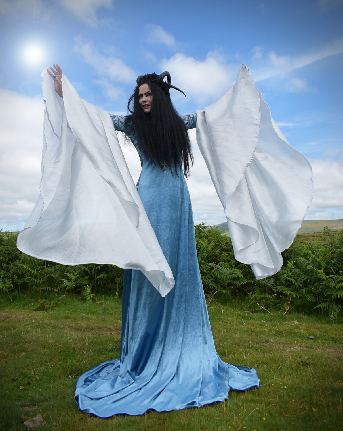 Arwen Requiem Deluxe Gown - Remaster - Elven Lord of the Rings Cosplay Costume by Moonmaiden Gothic Clothing