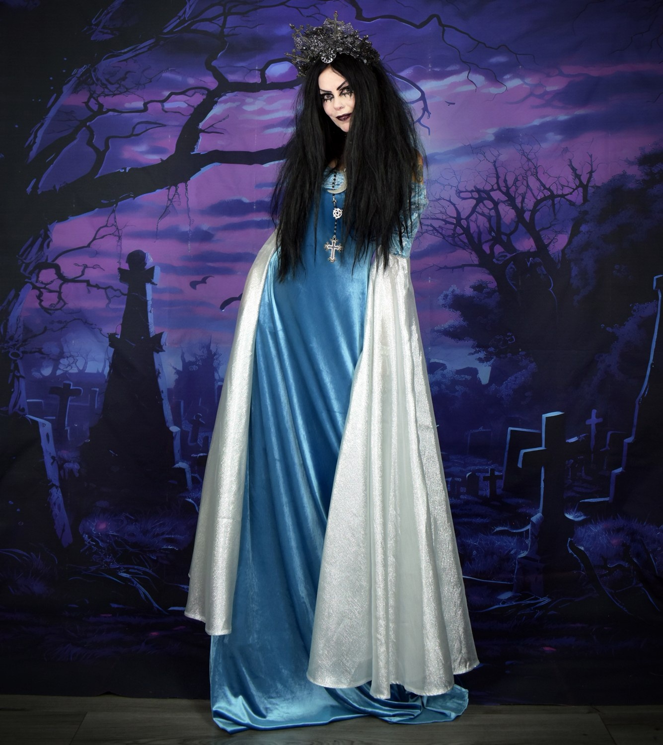 Arwen Requiem Deluxe Gown - Remaster - Elven Lord of the Rings Cosplay Costume by Moonmaiden Gothic Clothing