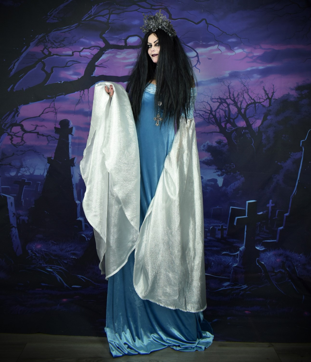 Arwen Requiem Deluxe Gown - Remaster - Elven Lord of the Rings Cosplay Costume by Moonmaiden Gothic Clothing