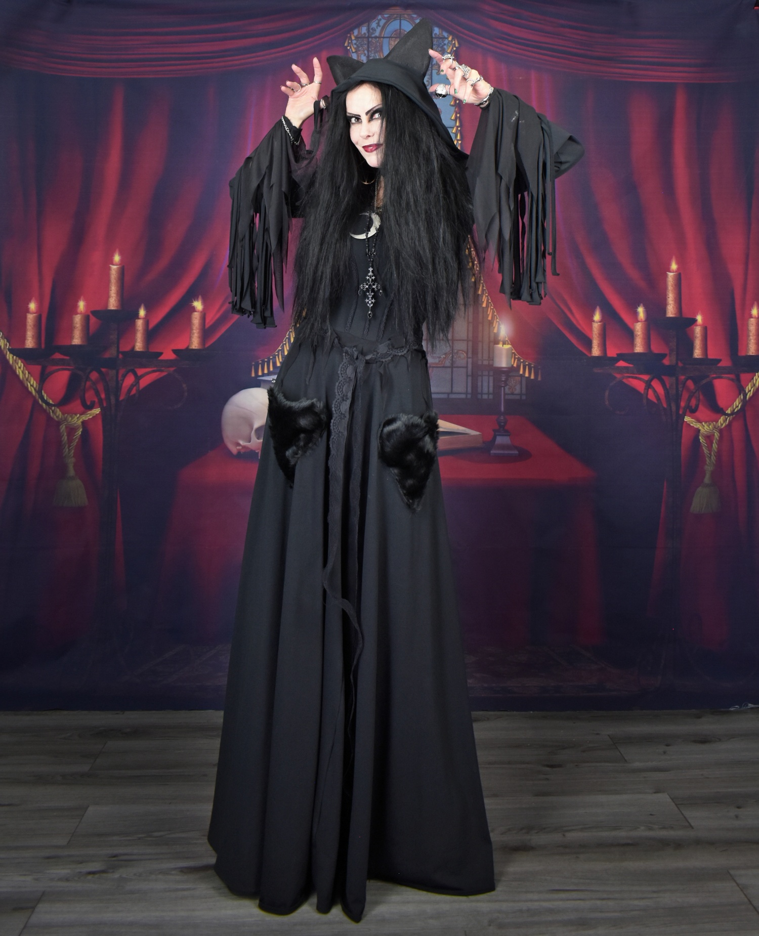 Queen Beruthiel Gown; the first gothic dress designed specifically for cat owners!!! :D
