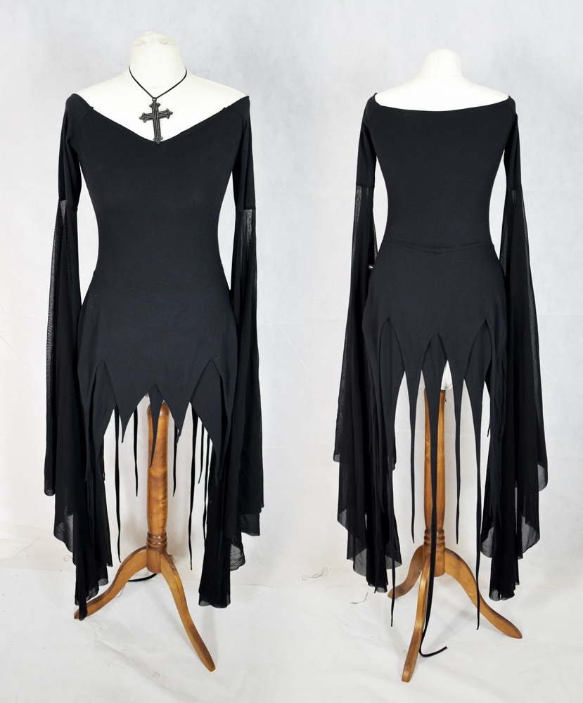 Witch Dress Would A Witch Wear Minidress by Moonmaiden Gothic Clothing