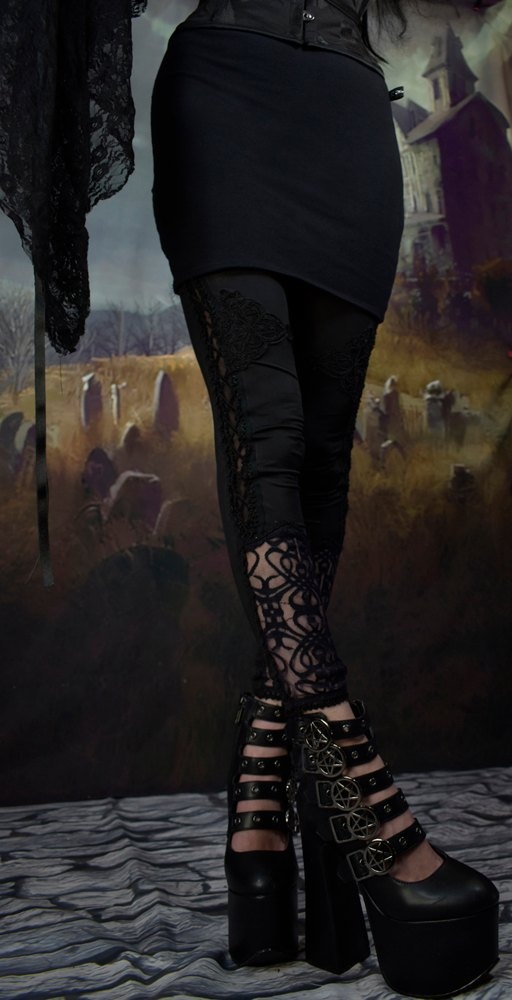 Cotton Miniskirt - cotton lycra goth witch steampunk skirt by Moonmaiden Gothic Clothing