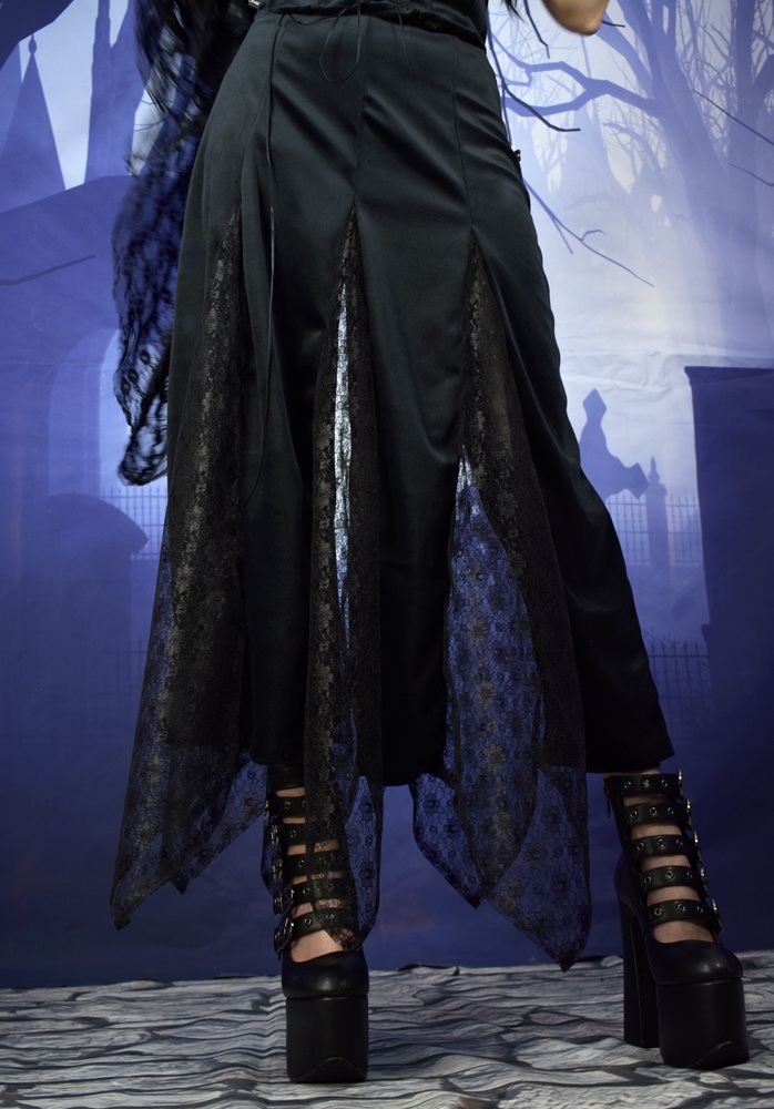 Wiccan Steam and Lace Insert Skirt