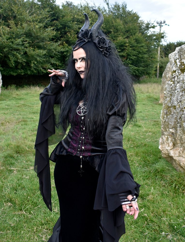 Vale of Tears Top - Steamed Velvet steampunk goth witch top by Moonmaiden Gothic Clothing