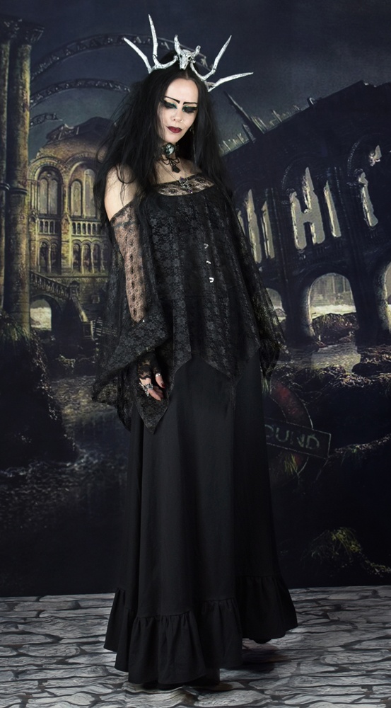 Witch's Tears Skirt by Moonmaiden Gothic Clothing