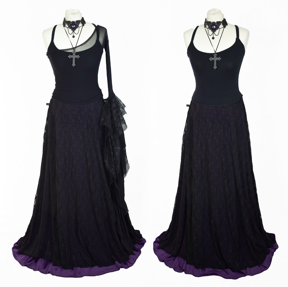 Lacewitch Skirt, worn over Steamwitch Skirt!