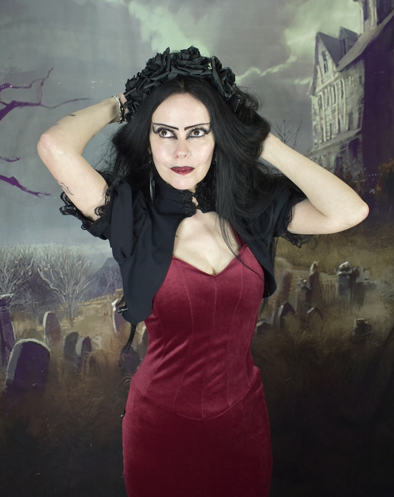 Bavmorda Bolero - cotton goth steampunk shrug by Moonmaiden Gothic Clothing