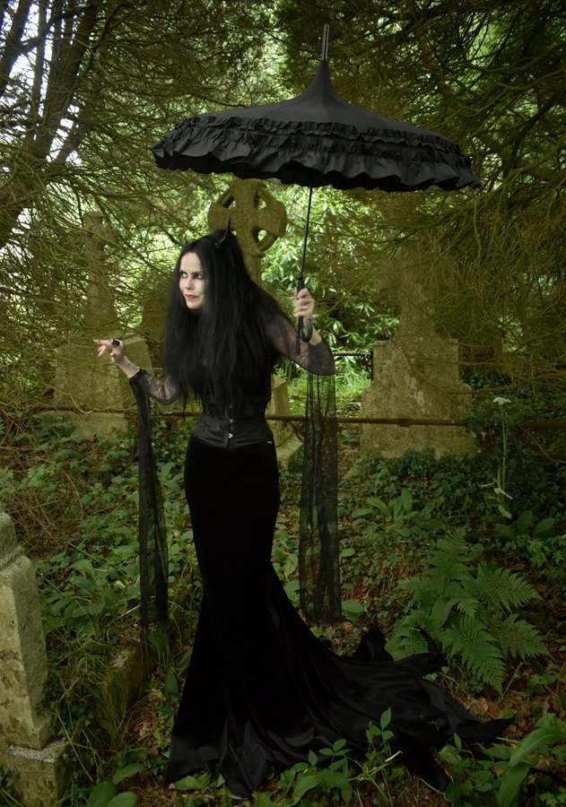 Morticia Ellie Gown - New Addams Family cosplay costume by Moonmaiden Gothic Clothing