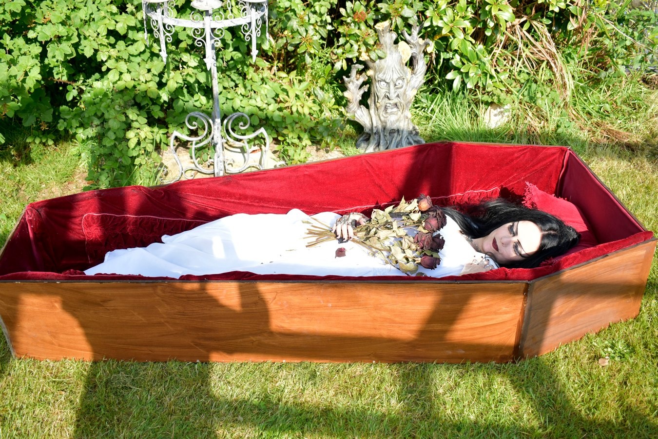 Lily Munster Nightgown - yvonne de carlo cosplay costume by Moonmaiden Gothic Clothing