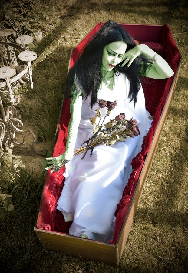 Lily Munster Nightgown - yvonne de carlo cosplay costume by Moonmaiden Gothic Clothing