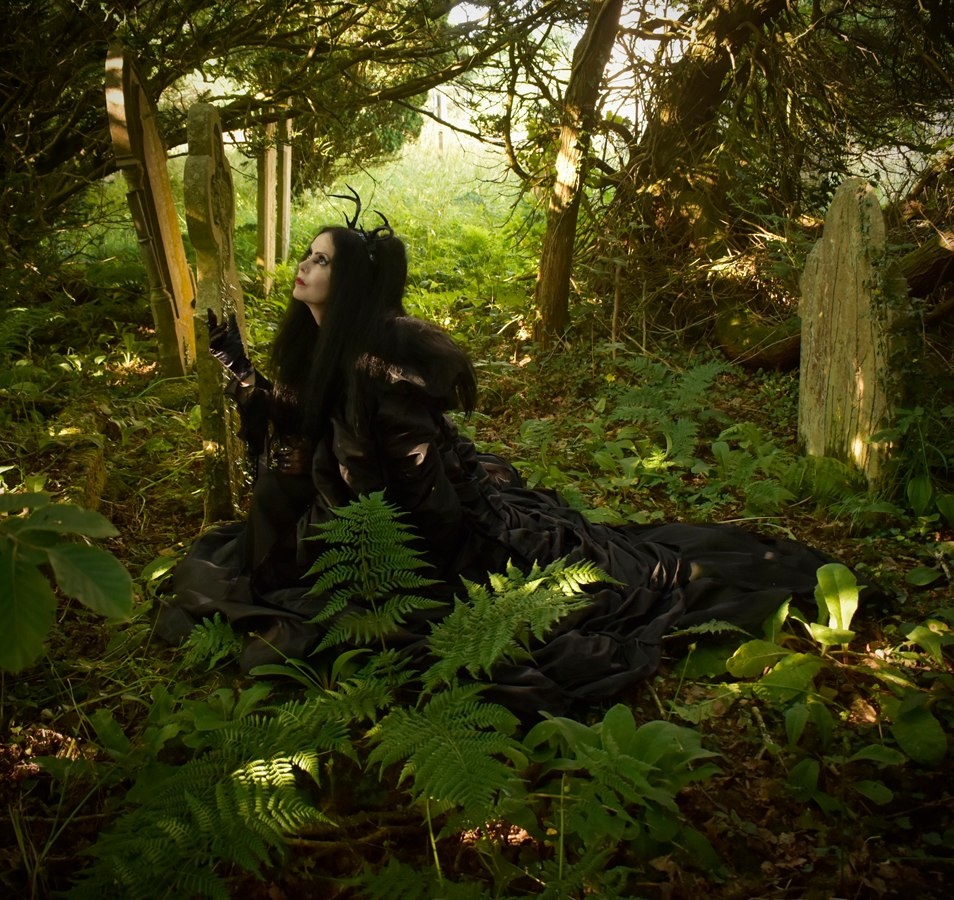 Lily Munsta Basic Witch Cloak - steamed velvet and taffeta Lily Munster goth witch cloak by Moonmaiden Gothic Clothing