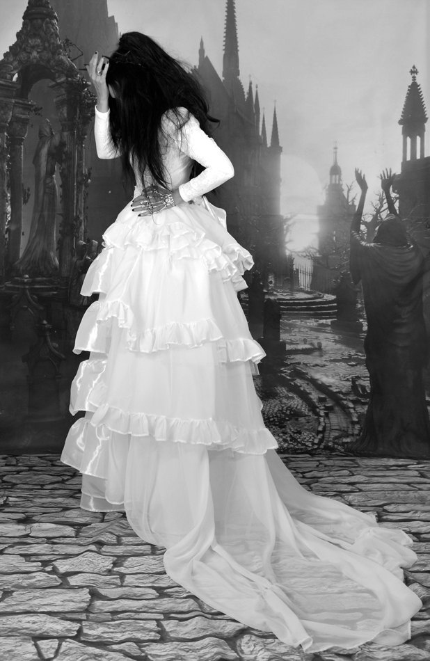 Yharnam Pthumerian Queen Gown - Bloodborne steampunk cosplay costume by Moonmaiden Gothic Clothing