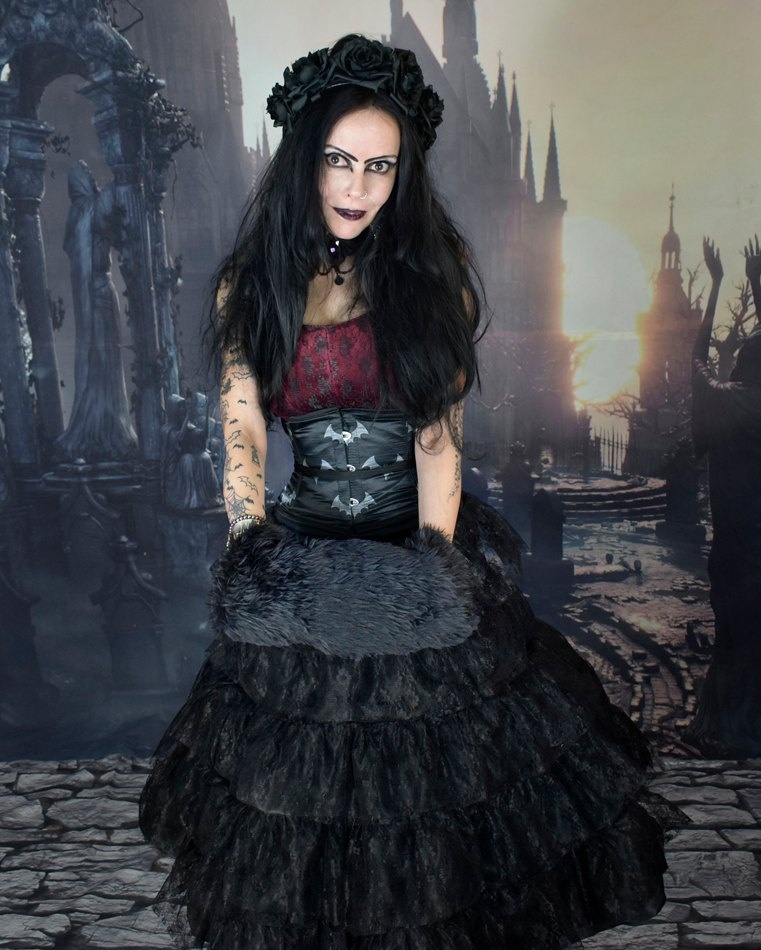 Countess Muffula Hand Muff - faux fur handwarmer by Moonmaiden Gothic Clothing