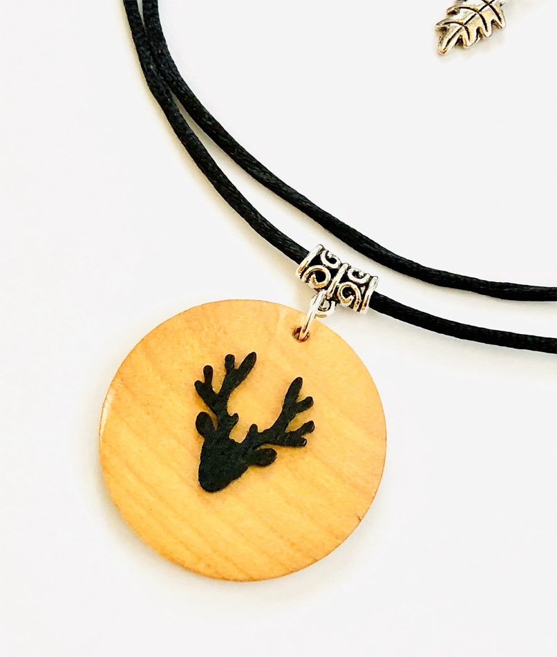 My Beautiful Gothic Stag Head Necklace