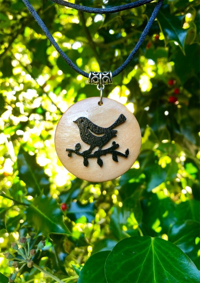 My Beautiful Gothic Bird Necklace