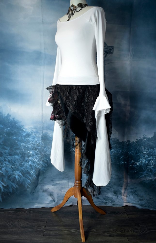 Mah Little Spooffeeee Miniskirt and Darkraven Top by Moonmaiden Gothic Clothing