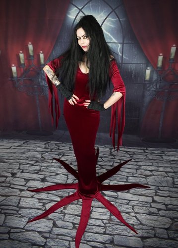 Morticia Roja Dress