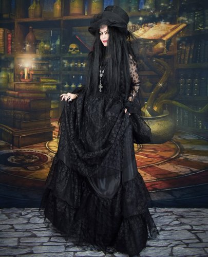 Metallia Bustle Gown