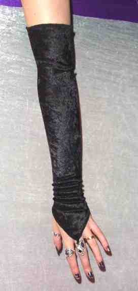 Handless Velvet Gloves