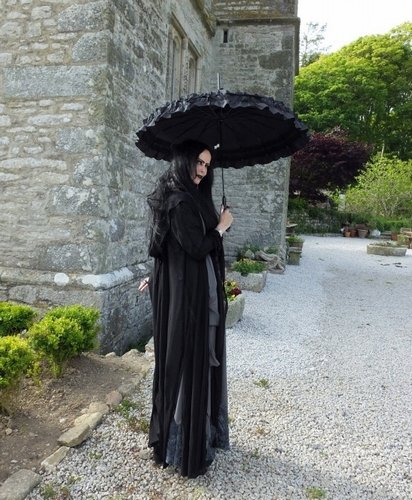 Grey Lady Lily Munster Shroud